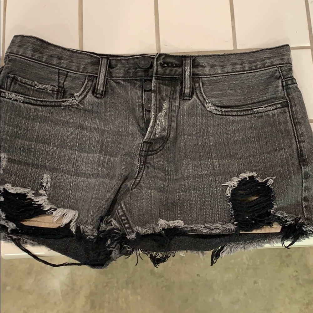 All Saints cut off shorts.